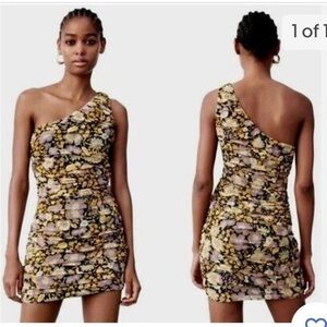 Zara one shoulder Mini Dress XS